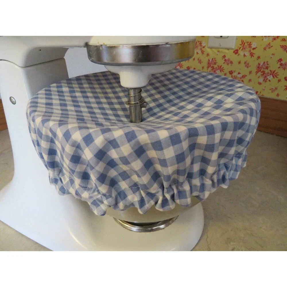 Kitchenaid Bowl Cover, Reversible Farm and Blue Gingham